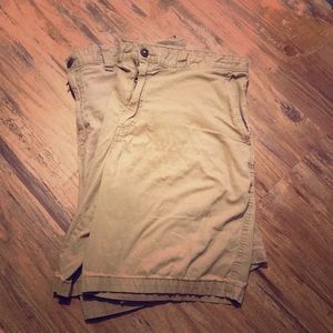 Two pairs men’s khaki shorts